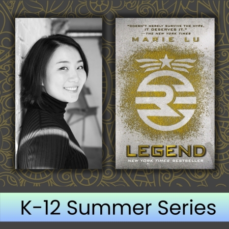 Author Marie Lu and her book Legend